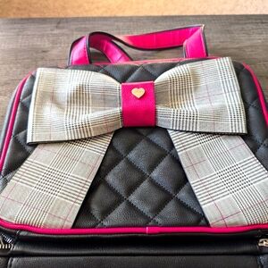 Betsey Johnson Quilted Cosmetic Bag